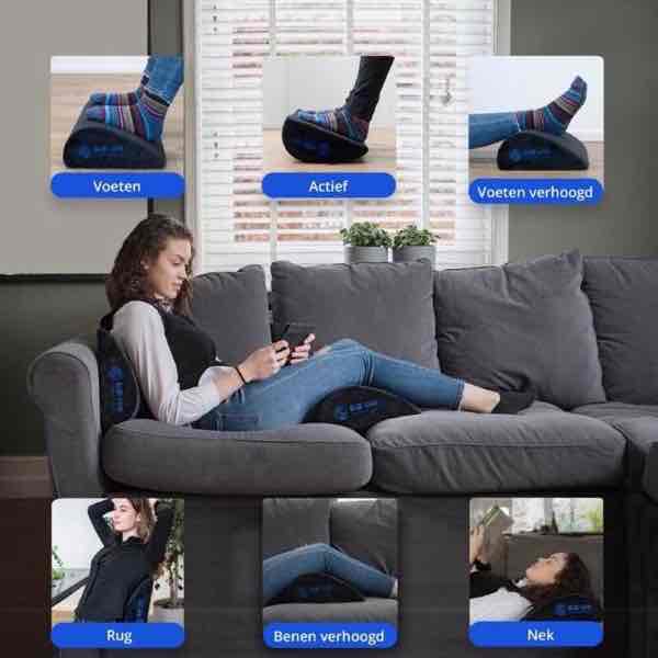 Blue Lion ergonmisch voetenkussen multifunctioneel